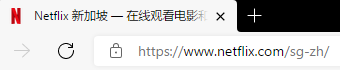 Netflix首页跳转地址变为新加坡